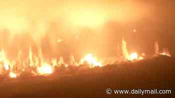 Moment skies above Lebanon light up after Israel blows up key Hezbollah tunnels - sparking 4.1-magnitude tremor