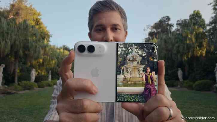 No, you won't be able to play two videos at once on iPhone Duo