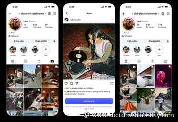 Instagram lets users add tagged posts to profile grids