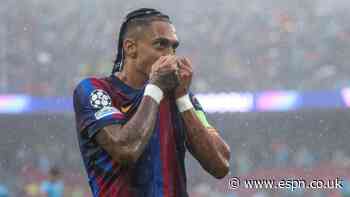 Leading the line and leading by example, Raphinha is central to Barca's hot start