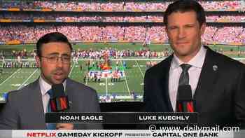 NFL fans can't get enough of 'natural' Luke Kuechly on Netflix as newest analyst makes perfect start on debut