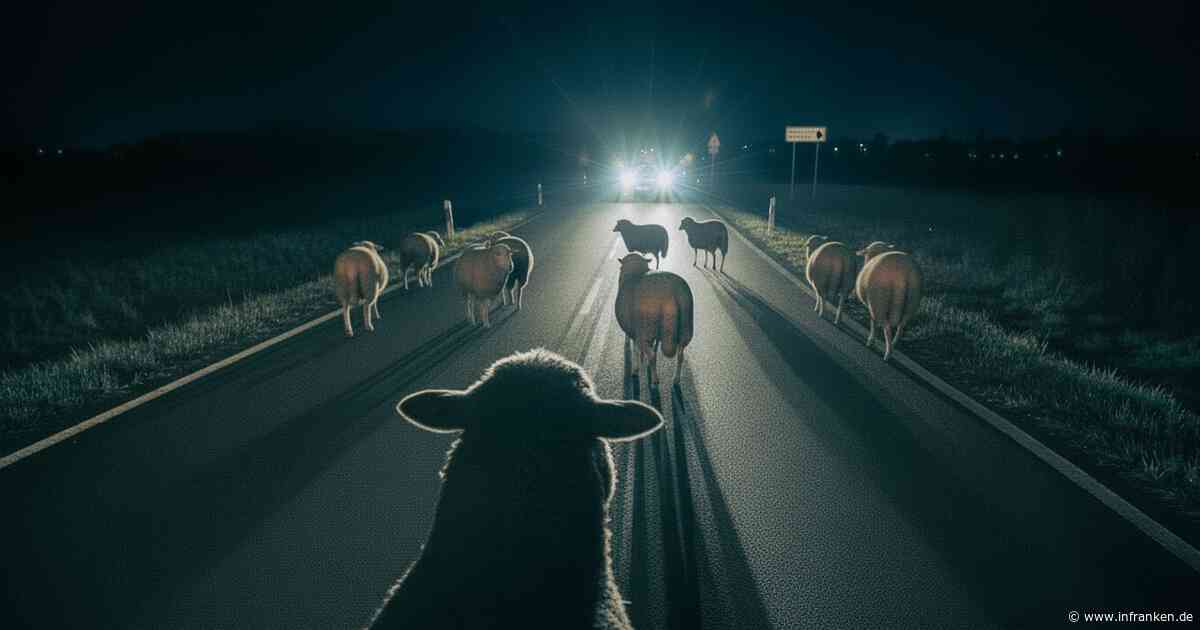 Ochsenfurt: Autofahrer fährt in Schafsherde - Polizei muss Tiere erlösen
