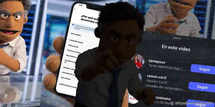 Un personaje creado con IA por una academia de comunicadores oficialista enseña a la audiencia a censurar cuentas en redes sociales