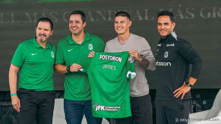 James Rodríguez regresa a Colombia para uniformarse con el Atlético Nacional