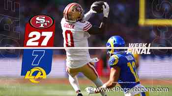 10 things we learned from 49ers Week 1 beatdown of Rams