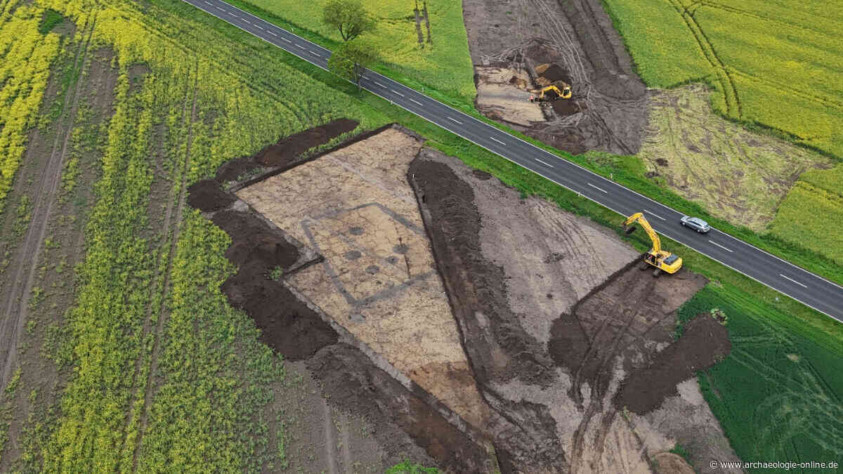 Trapezförmige Grabanlage der Jungsteinzeit bei Markranstädt entdeckt