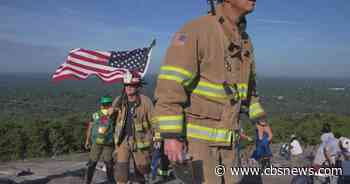 Metro Atlanta first responders climb Stone Mountain to honor victims of 9/11