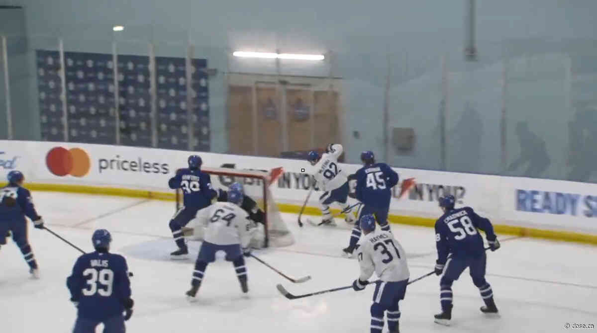 VIDEO: Gavin McKenna scores for Michigan at the rookie camp in Toronto
