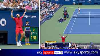 How has he won that?! Khachanov saves set point in stunning style!