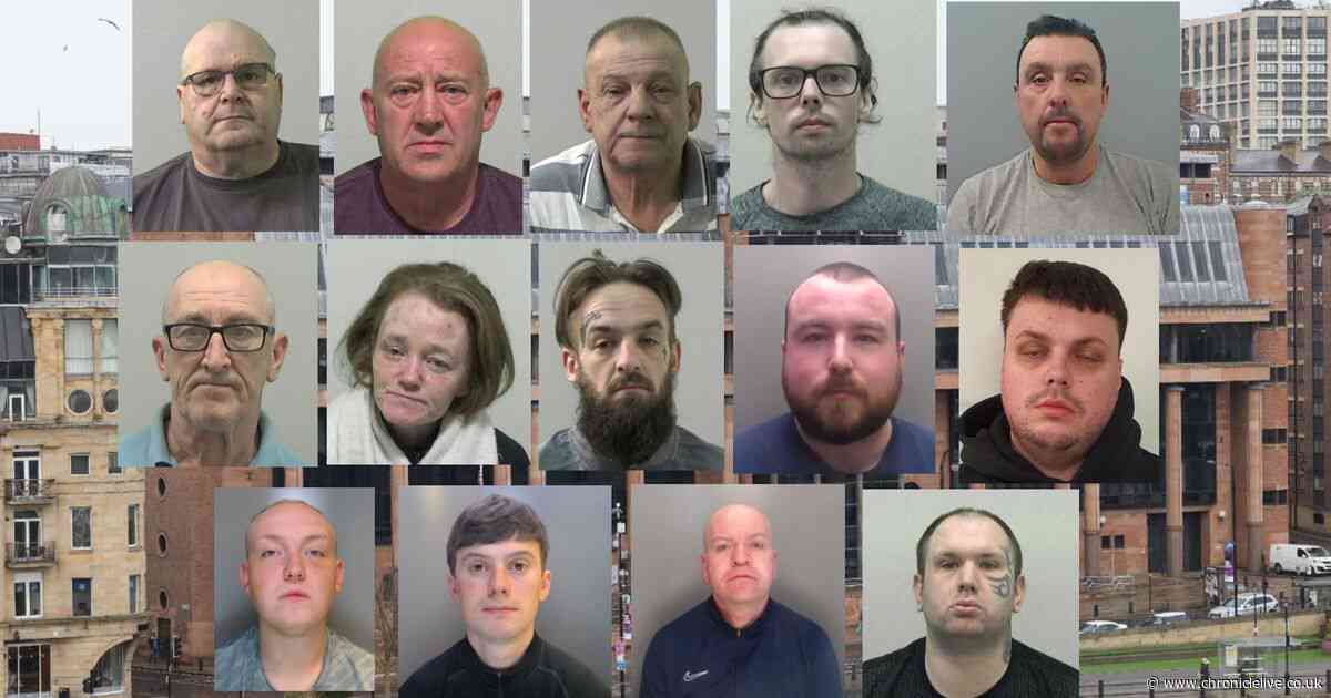 17 North East criminals jailed this week for crimes ranging from firearms to drugs
