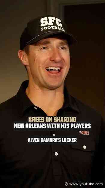 Drew Brees on Sharing New Orleans with Son's Team #saints #nfl #shorts