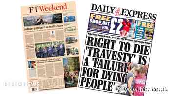 The Papers: 'Military jet tripped chaos' and 'A failure for dying people'