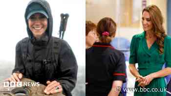 Kate visits cancer patients in hospital she helped fund with climb