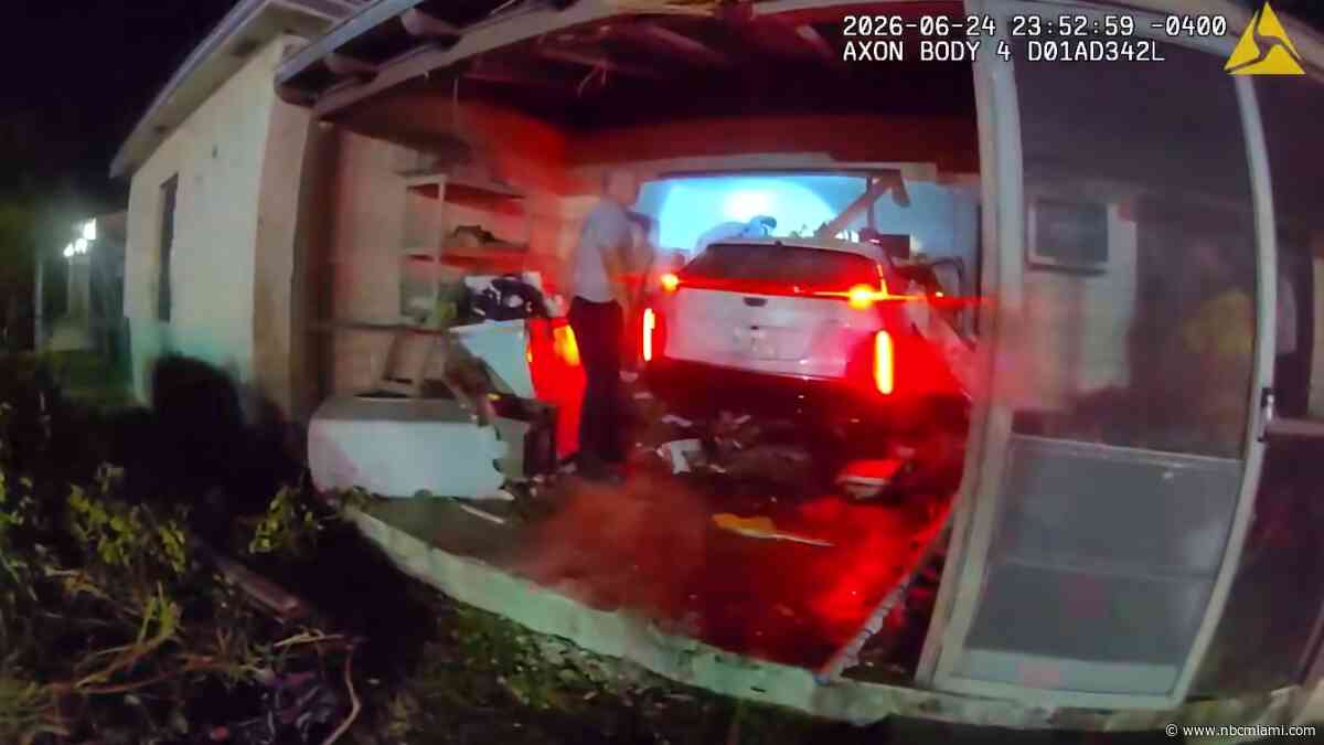 Bodycam shows aftermath of DUI crash that killed elderly man sleeping inside house