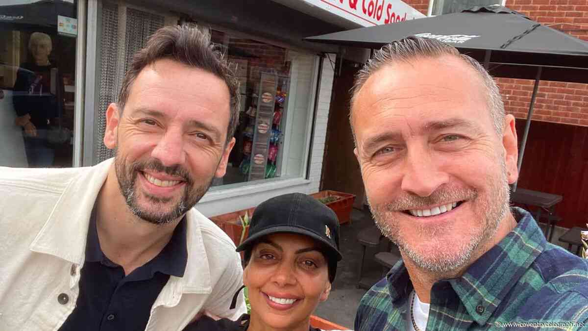 Popular TV pair stop for bacon sarnies at Coventry sandwich shop