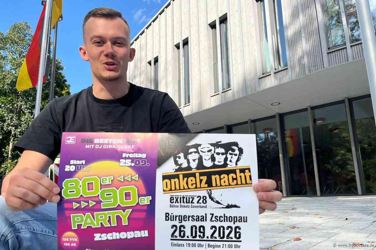 Party-Test mit Onkelz: Wie ein Burgstädter den Bürgersaal in Zschopau rocken will