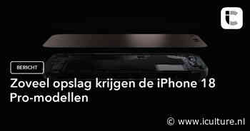 Zoveel opslag krijgen de iPhone 18 Pro-modellen