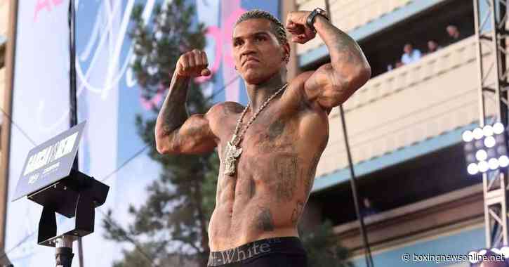 Conor Benn shows exactly how much weight he put back on after making 147 for Ryan Garcia fight