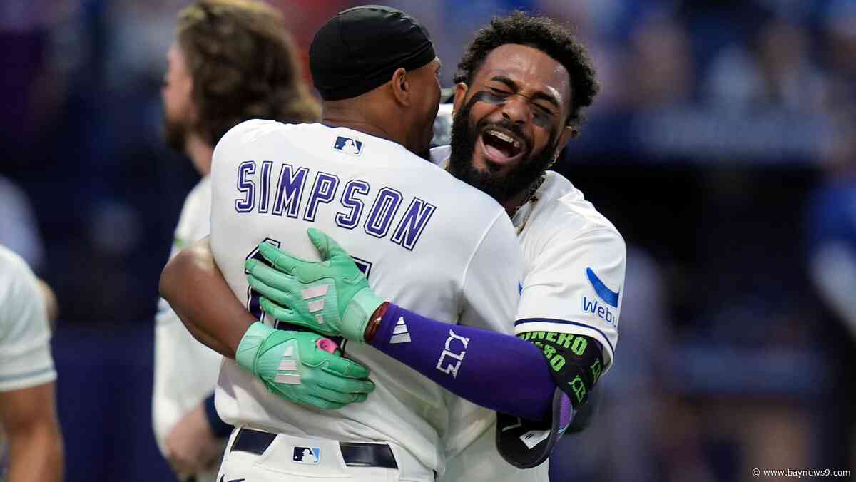 Rays clinch postseason berth on Caminero's walk-off home run
