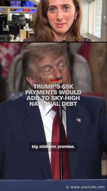 Trump’s $5K payments would add to sky-high national debt