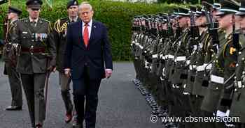 Trump arrives in Ireland for talks and to watch the Irish Open