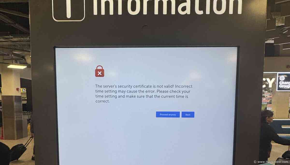 The aircraft might not be flying, but the certificate has gone on vacation