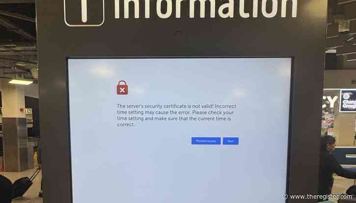 The aircraft might not be flying, but the certificate has gone on vacation