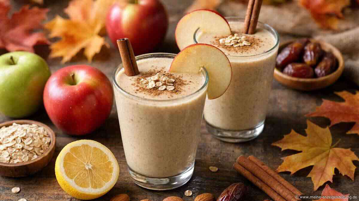 Apfelstrudel als Smoothie: leichter als Gebäck, ein winterlicher Genuss mit wenigen Zutaten