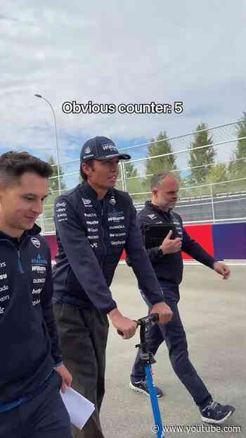 A chaotic track walk with Albono 🤪😅 #f1