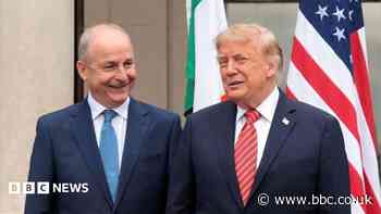 Trump meeting Irish leader Micheál Martin during visit