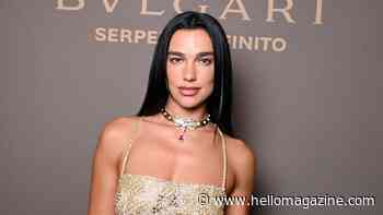 Dua Lipa sizzles in bedazzled plunging corset