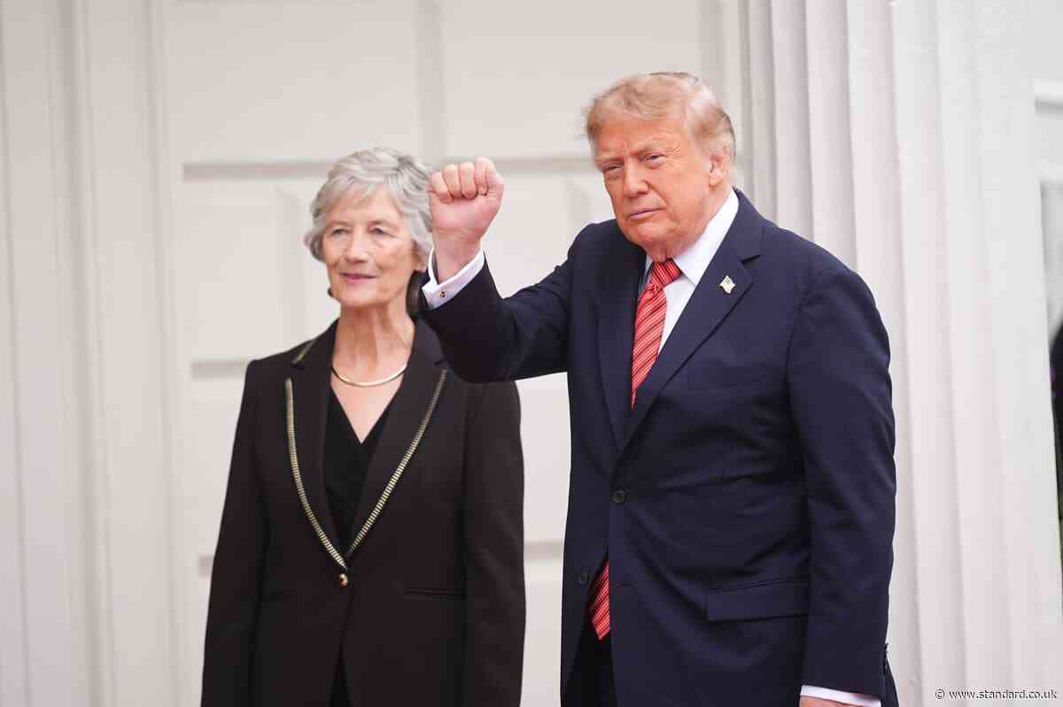 Donald Trump meets Irish president Catherine Connolly at start of two-day visit