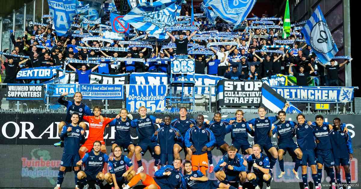 Eindelijk is het feest bij De Graafschap: ‘Er kwam heel wat los in de kleedkamer’