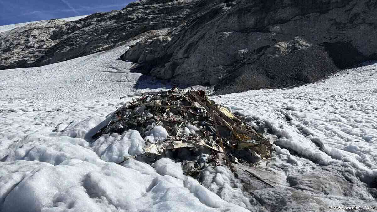 Gletscher gibt Flugzeugwrack in den Alpen frei – Bergsteiger macht überraschenden Fund