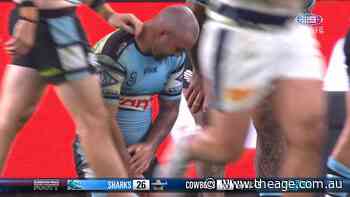 Trindall's last-ditch tackle with busted shoulder