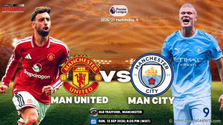 Man United Vs Man City: Red Devils, Cityzens Set For Manchester Derby Fireworks