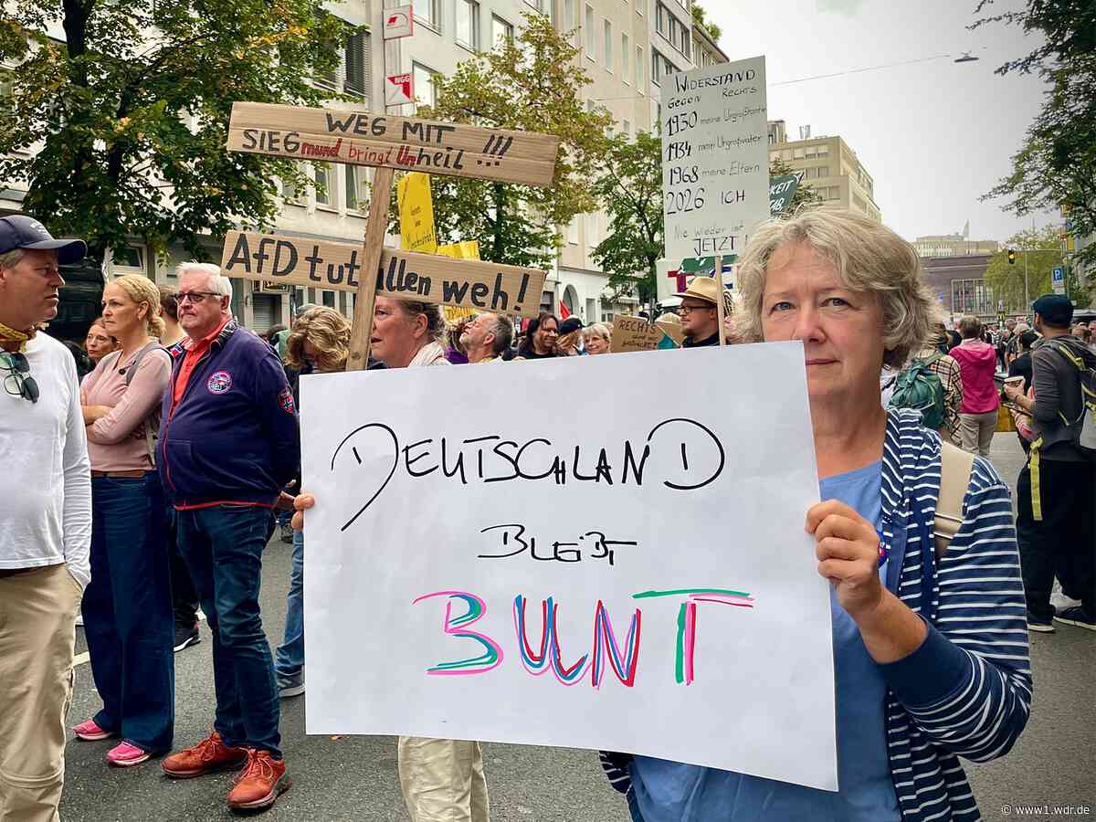 Hunderte bei Anti-AfD-Demo in Düsseldorf