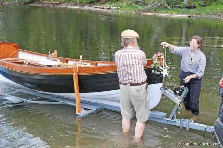 Ladysmith Maritime Society’s restored skiff launches after 3,000 hours of work