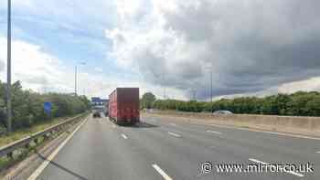 Car driving wrong way on M1 crashes as three arrested including 15-year-old girl