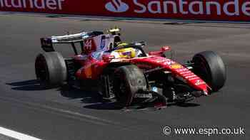 Hamilton crashes in FP3, ignores Ferrari instruction
