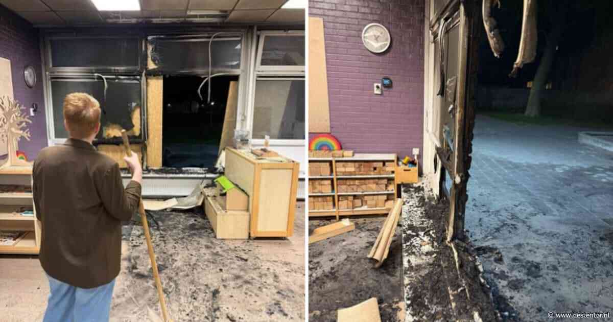 Schoolleider ziet zijn net opgeknapte basisschool in Lelystad branden: ‘Niet alweer, dacht ik’