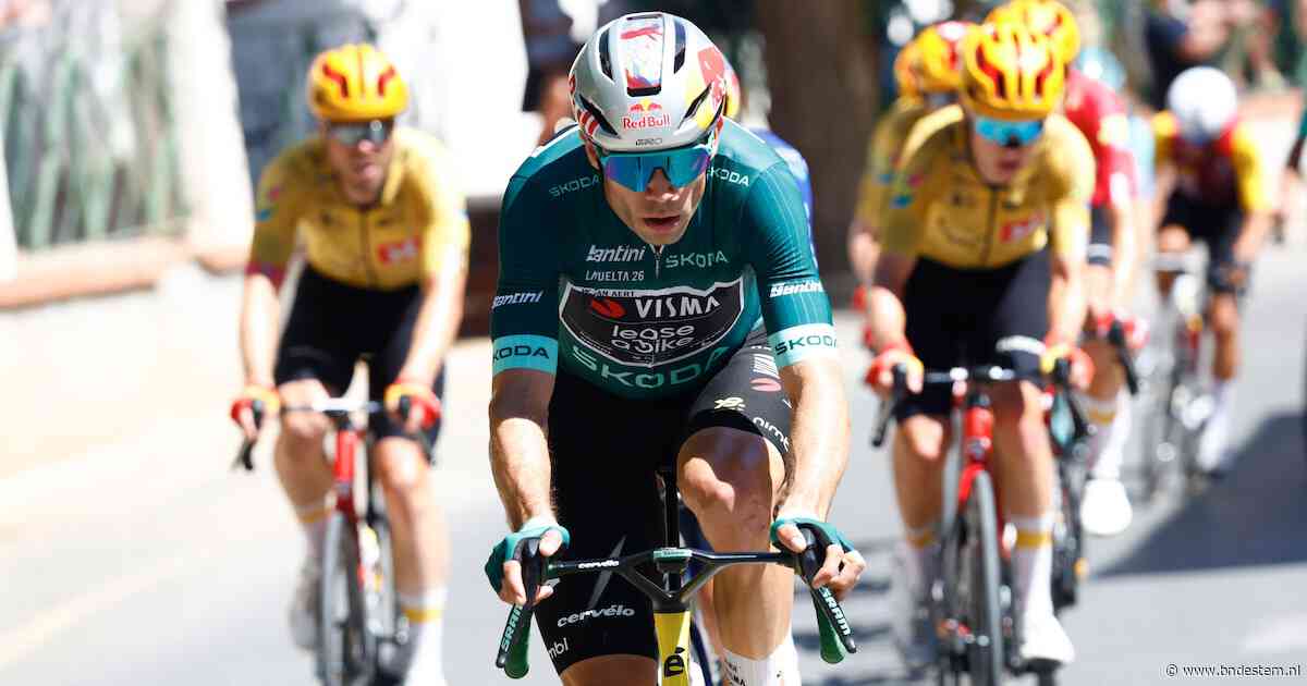LIVE Vuelta | Sterke Wout van Aert doet vanuit vlucht gooi naar de bollen, behoudt Enric Mas de rode leiderstrui?