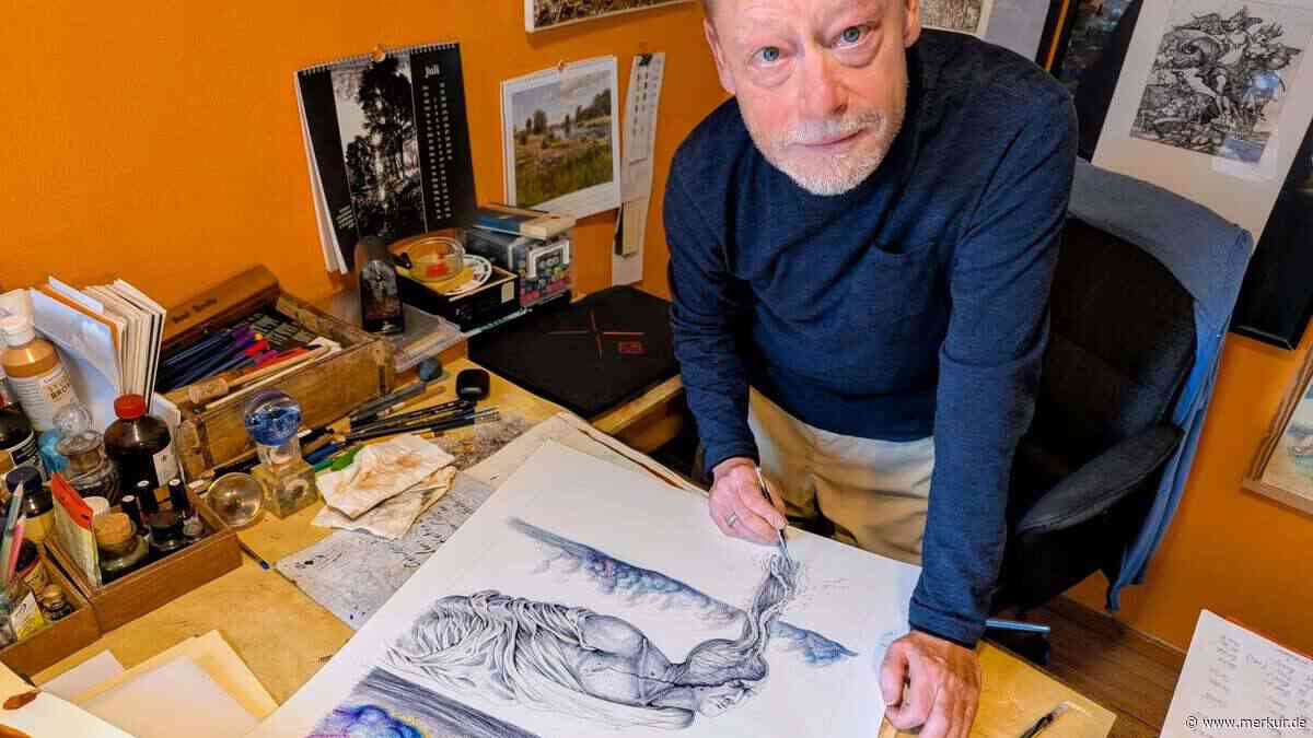 Freisinger Künstler malt seine Werke mit Kugelschreiber: Jetzt öffnet Lars Herrmann sein Archiv