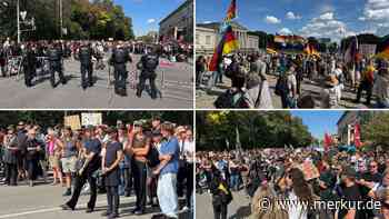 Angespannte Situation: Linke und rechte Demos treffen in München aufeinander – Bilder zeigen Großeinsatz