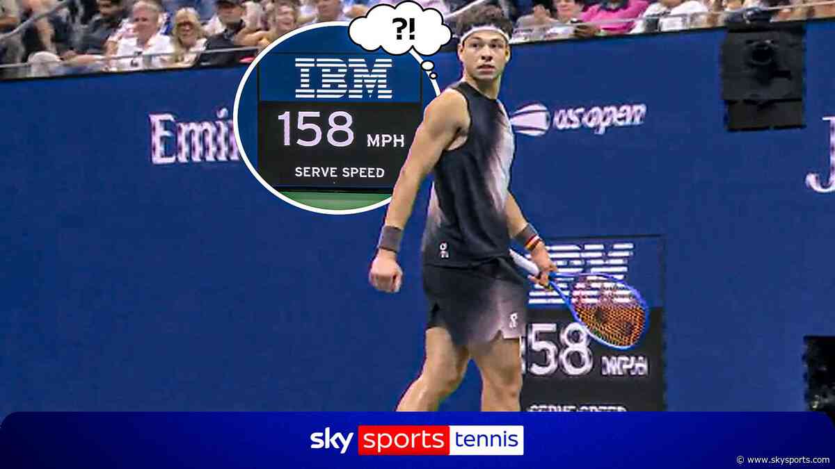 '158mph?! That's not right!' - Either way, Shelton's serve is UNMATCHED!