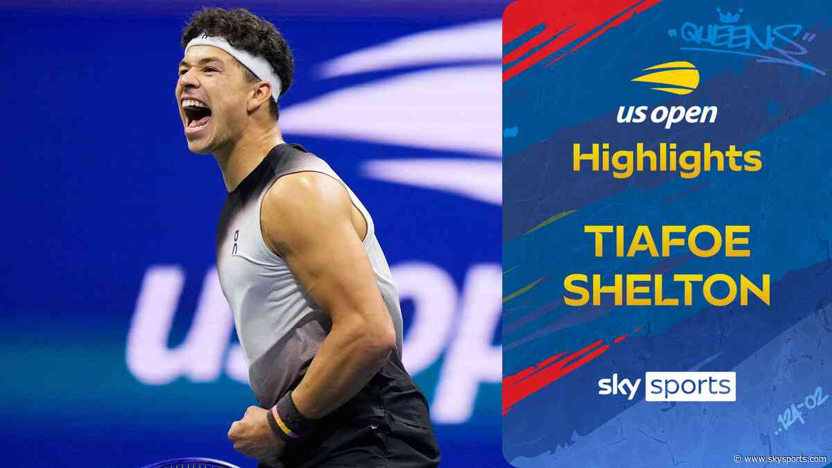 Shelton sets up US Open final with Zverev after beating Tiafoe