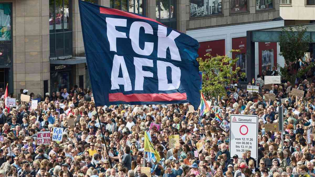 „Es ist 5 vor 1933“: Veranstalter sprechen von 25.000 Teilnehmern bei Anti-AfD-Demo