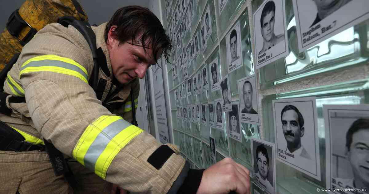 25 pictures as Merseyside fire crews climb St Johns Beacon in memory of 9/11 victims