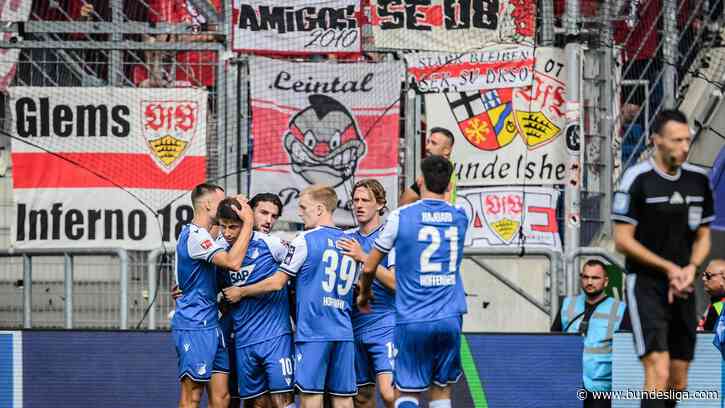 Doppelpacker Hložek schießt Hoffenheim zum 2:1-Sieg gegen Stuttgart