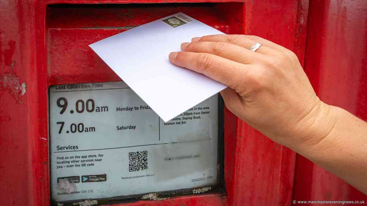 Royal Mail urges anyone posting letters or parcels to write one thing before sending